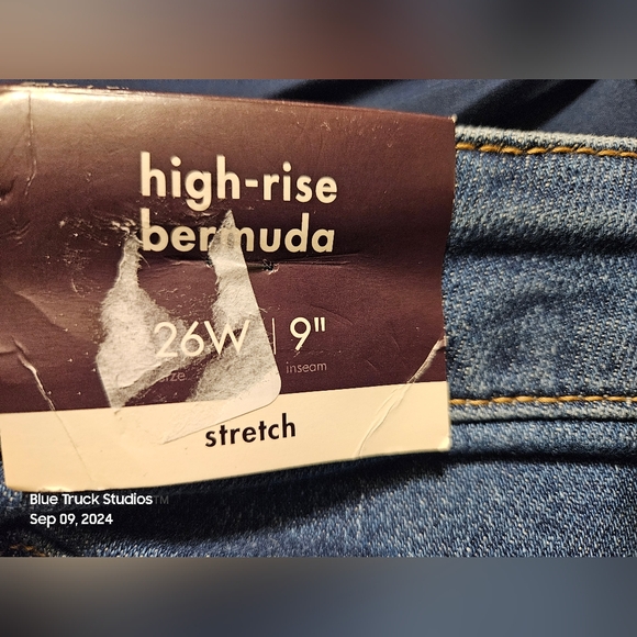 Ava & Viv Denim Rolled Cuff Jean Shorts NWT  Plus size 26W - Picture 3 of 6